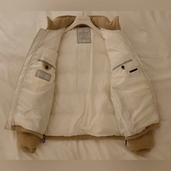 Brunello Cucinelli Cashmere Knit Down Jacket with detachable hood - Picture 6 of 11